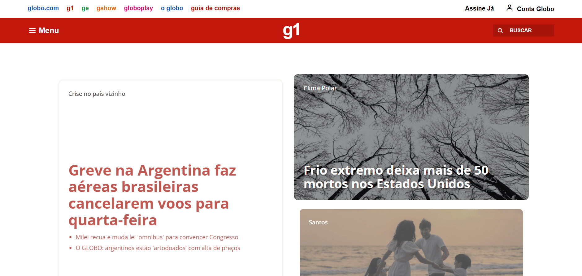 G1 News Clone Website